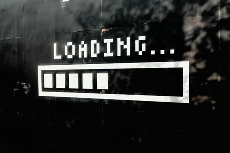 loading bar and text